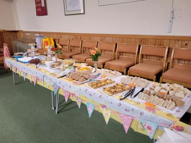 Our light lunch and cream tea on 6 August